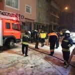 Erzurum'da iş yeri yangını