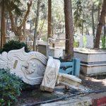 Turgutlu'da mezar taşlarına zarar verildiği iddiası