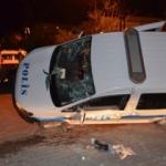 Adana'da polis aracıyla kamyonet çarpıştı