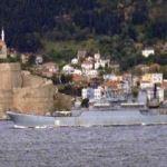 Rus savaş gemisi Çanakkale Boğazı’ndan geçti