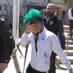 Yeşil saçlı kız’a uyuşturucu gözaltısı