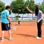 Mersin'de otizmli ve down sendromlulara özel tenis kursu