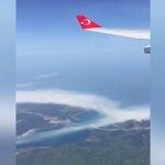 Cumhurbaşkanı Erdoğan'ın uçağından 3. köprü 