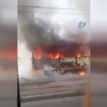 Rusya’da tramvay alev alev yandı