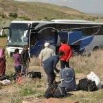 Yozgat'ta yolcu otobüsü şarampole düştü: 10 yaralı