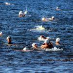 Bodrum'da 50 kişi Çelebi Adası'na yüzdü