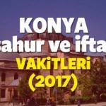 Konya Ramazan İmsakiyesi 2017 Konya iftar ve sahur vakti 