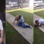 8 aydır kayıp olan köpeğine kavuşunca böyle ağladı