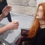 Taksim'de genç kızın içler acısı hali!