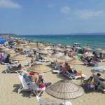Saros Körfezi'nde bayram tatili yoğunluğu