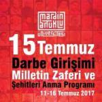 Artuklu &Uuml;niversitesi'nden 15 Temmuz i&ccedil;in bir ilk