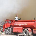 Muğla'da katı atık depolama alanındaki yangın
