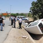 Gaziantep'te minibüs devrildi: 7 yaralı