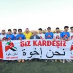 Türk ve Suriyeliler "Biz Kardeşiz" maçında buluştu