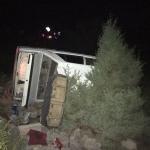 Otomobiliyle çam ağacına takıldı