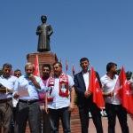 Şanlıurfa'daki Atatürk heykeline saldırı