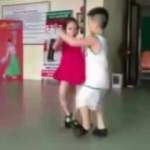 Minik &ccedil;iftin dansı sosyal medyayı salladı
