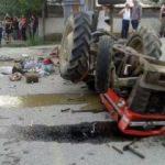Düzce'de traktör devrildi: 18 yaralı