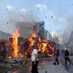 Halkalı'da büyük yangın! Helikopter gönderildi