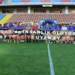 Karabükspor’dan Arakan’a pankartlı destek 