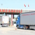 Avrupa'ya a&ccedil;ılan sınır kapılarında tır kuyruğu