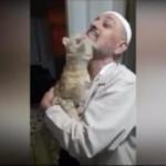 Hacdan dönen sahibini gören kedi bakın ne yaptı!
