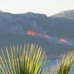 Meis Adası'nda orman yangını