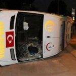 Ambulans ile ticari taksi çarpıştı: 5 yaralı