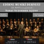 Edirne Musiki Derneği sanat sezonunu açıyor