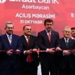 Ziraat Bank Azerbaycan açıldı