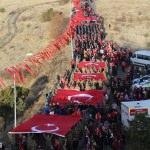 Erzurum'da "ecdada saygı" yürüyüşü