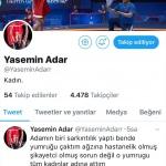 Yasemin Adar'dan "sahte hesap" açıklaması