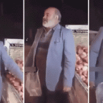 Uzun hava s&ouml;yler gibi elma satan pazarcı