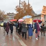 Sorgun'da "Kadına karşı şiddet" protesto edildi