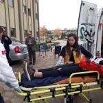 Kahta'da motosikletin çarptığı öğrenci yaralandı