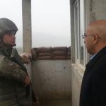Suriye sınırda nöbet tutan Mehmetçiğe ziyaret