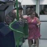 Metroda korkunç zombi şakası