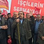 Nakliyat-İş Sendikası üyelerinden "yıkım" protestosu