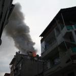 Samsun'da çatı yangını