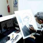 Çocuklara özendi! Erdoğan'ın portresini çizdi