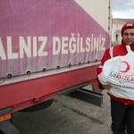 Türk Kızılayından Ahıska Türklerine gıda yardımı