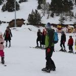 Öğrencilerin sömestir tatilinde kayak keyfi