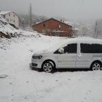 Çelikhan'da kar yağışı