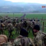 Afrin'e karadan girilme anı görüntülendi