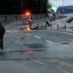 İstanbul'da sabah şoku! Sahil yolu çöktü
