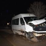 Kırıkkale'de askeri araçla minibüs çarpıştı: 4 yaralı