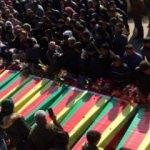 Afrin'de öldürülen teröristler gömüldü