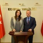 Azerbaycanlı Milletvekili Paşayeva'dan Vali Özdemir'e ziyaret