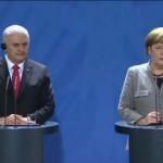 Yıldırım ve Merkel'den ortak basın toplantısı
