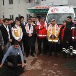 Bitlis'te sağlık personelleri dualarla Afrin'e uğurlandı